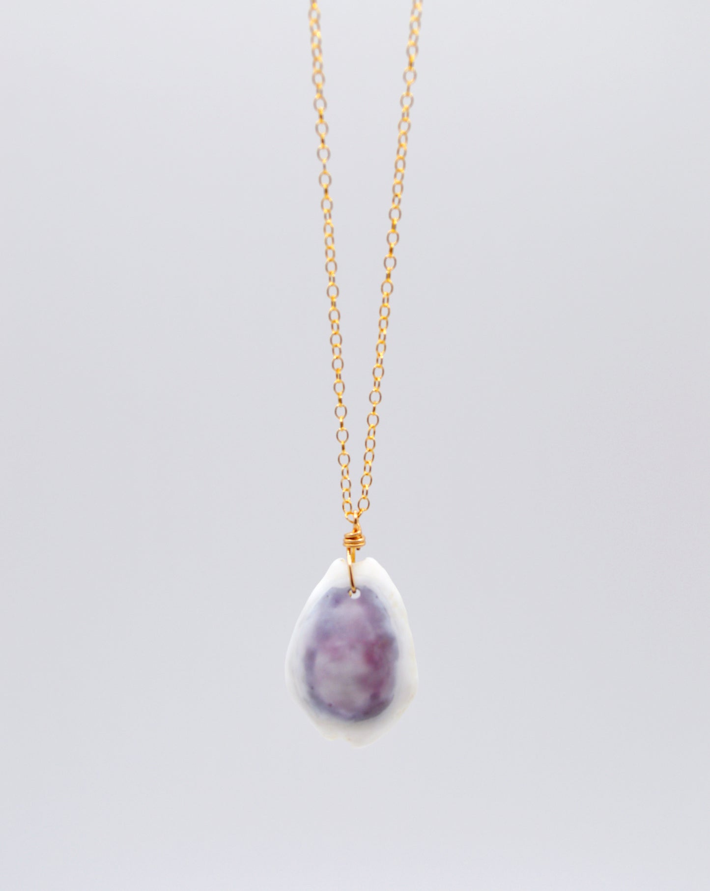 Purple Top Money Cowrie Necklace
