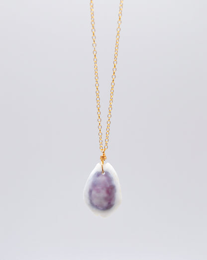 Purple Top Money Cowrie Necklace
