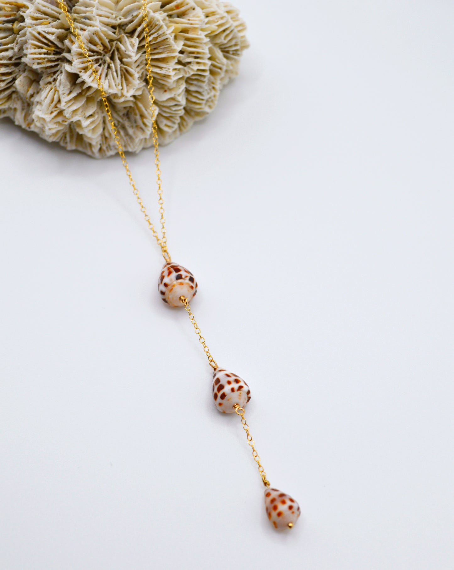Triple Hebrew Cone Drop Necklace